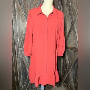 NWT Tahari long sleeve tiered waist dress